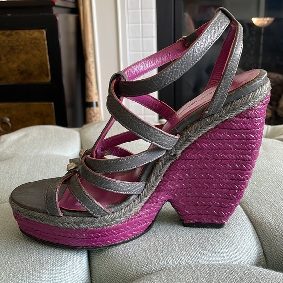 Balenciaga Arena Espadrille Wedges - Picture 11 of 16